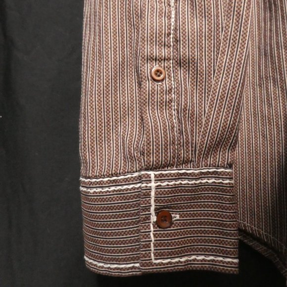 SMASH | 2 XL | Western Striped Button Down Casual Shirt | 100% Cotton | NWOT - Picture 11 of 16